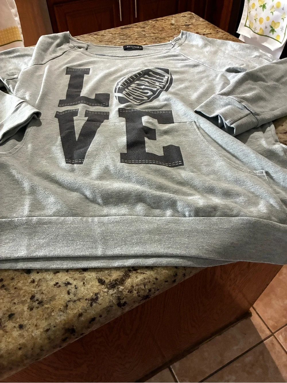 Oversized Football Sweatshirt Size Large